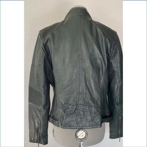 Wilson's Leather - Gray Leather Jacket - Picture 3 of 5